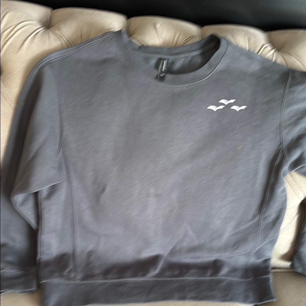 Lazy Pants Gray Sweatshirt with Bird Design in M